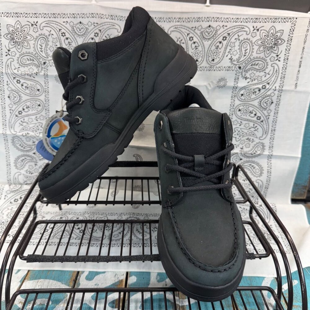 NEW Timberland Earthkeepers Trekker Moc Toe Black Oxford Mens sz 6 /Womans 7.5 - Picture 2 of 10